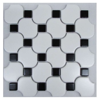 White Wave Octagon Керамическая мозаика Философия мозаики 267x267 мм