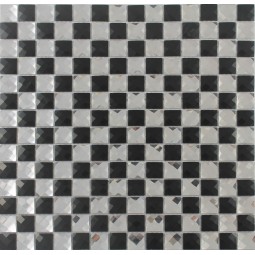 F2x6/1 Стеклянная мозаика со стразами Керамоград 304x304 мм