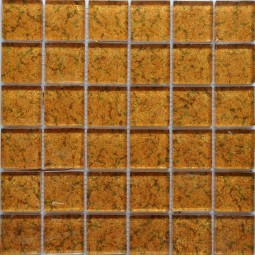 ST061 Стеклянная фольгированная мозаика Керамоград 300x300 мм