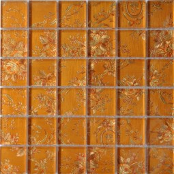 ST065-8 Стеклянная фольгированная мозаика ST065 Керамоград 300x300 мм