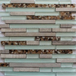 SZ-001 Мозаика из камня и стекла Керамоград 300x300 мм