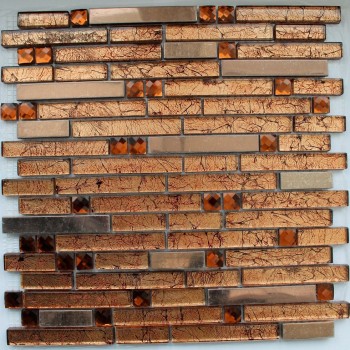 XY160 Стеклянная фольгированная мозаика Керамоград 304x304 мм XY160 Стеклянная фольгированная мозаика Керамоград 304x304 мм