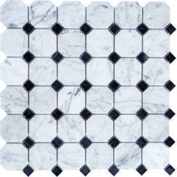 PIX209 Мраморная мозаика PIXEL 305x305 мм