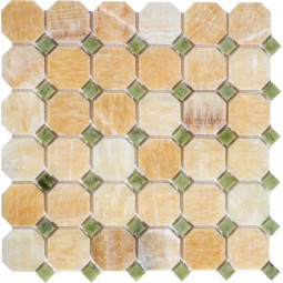 PIX210 Мозаика из оникса PIXEL 305x305 мм