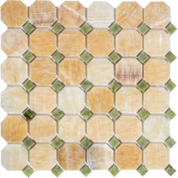 PIX210 Мозаика из оникса PIXEL 305x305 мм