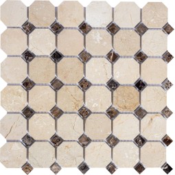 PIX212 Мраморная мозаика PIXEL 305x305 мм