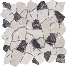 PIX262 Мраморная мозаика PIXEL 305x305 мм