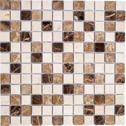 PIX269 Мраморная мозаика PIXEL 305x305 мм
