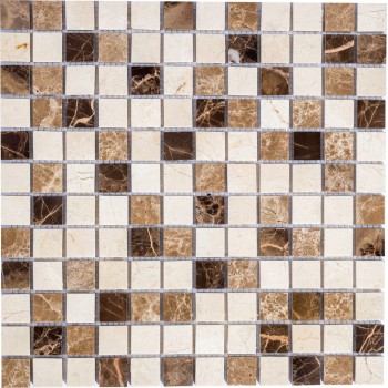 PIX269 Мраморная мозаика PIXEL 305x305 мм