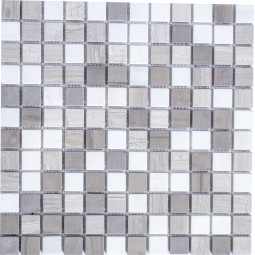 PIX279 Мраморная мозаика PIXEL 305x305 мм