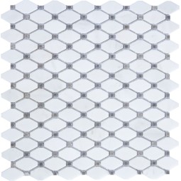 PIX284 Мраморная мозаика PIXEL 286х295 мм