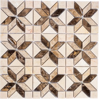 PIX286 Мраморная мозаика PIXEL 298x298 мм