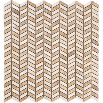 PIX289 Мраморная мозаика PIXEL 298x307 мм