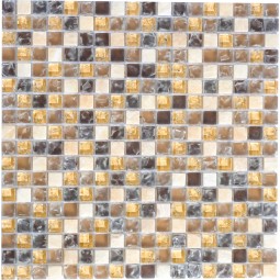 PIX704 Мозаика из оникса и стекла PIXEL 300x300 мм