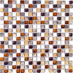 PIX721 Мозаики из камня и стекла PIXEL 300x300 мм