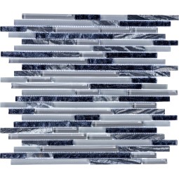 PIX727 Мозаика из мрамора и стекла PIXEL 286x300 мм