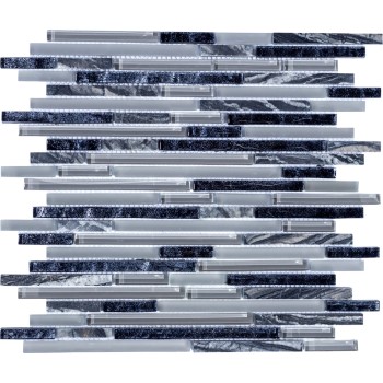 PIX727 Мозаика из мрамора и стекла PIXEL 286x300 мм