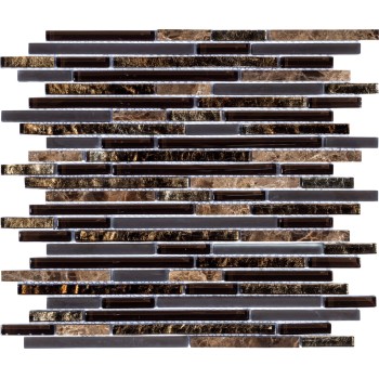 PIX730 Мозаика из мрамора и стекла PIXEL 286x300 мм