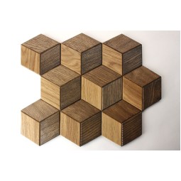 hexo3s60-mix2 Деревянная мозаика Geometrica 360x312 мм