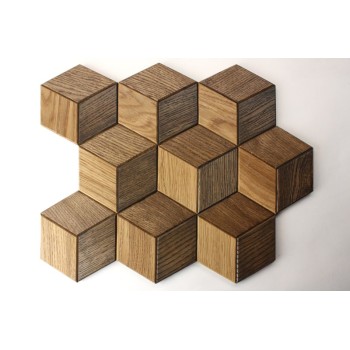 hexo3s60-mix2 Деревянная мозаика Geometrica 360x312 мм