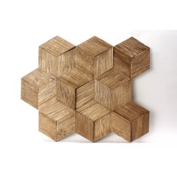 hexo3k60-4 Деревянная 3D мозаика Geometrica 360x312 мм