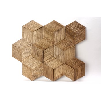 hexo3k60-4 Деревянная 3D мозаика Geometrica 360x312 мм