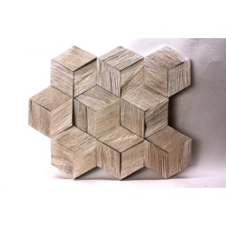 hexo3k60-2 Деревянная 3D мозаика Geometrica 360x312 мм
