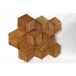 hexo3k60-5 Деревянная 3D мозаика Geometrica 360x312 мм