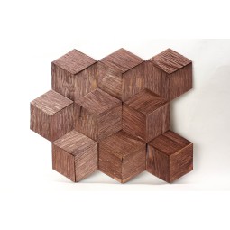 hexo3k60-6 Деревянная 3D мозаика Geometrica 360x312 мм