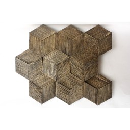hexo3k60-8 Деревянная 3D мозаика Geometrica 360x312 мм