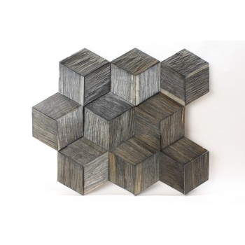 hexo3k60-9 Деревянная 3D мозаика Geometrica 360x312 мм