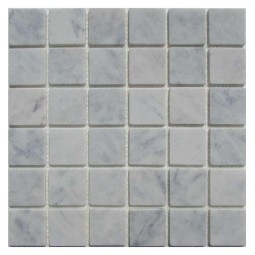 Bianco Carrara 48-6T Мраморная мозаика Философия мозаики 305x305 мм